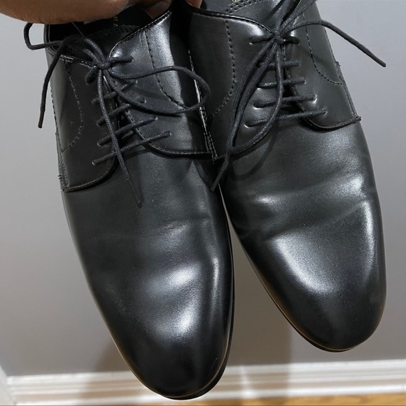 Zara Glossy Shine dress shoes Blk Sz 12 (45) - Picture 2 of 9